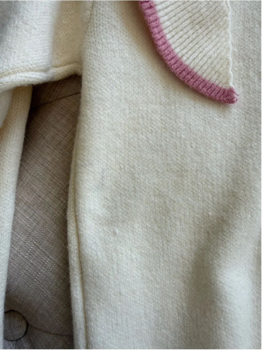 Girls Matching Set Size 6 Pink & Cream Sweater Skirt Outfit